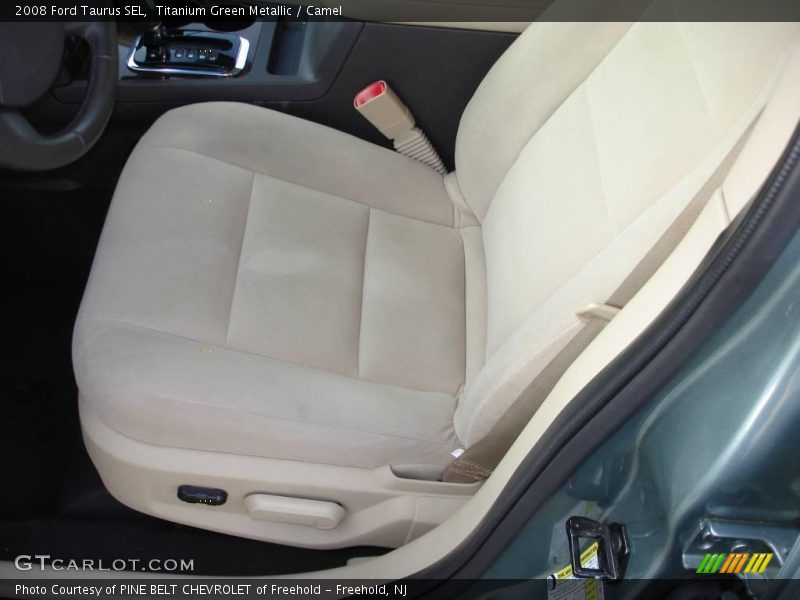 Titanium Green Metallic / Camel 2008 Ford Taurus SEL