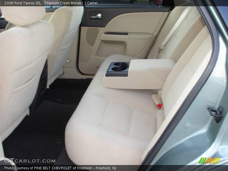 Titanium Green Metallic / Camel 2008 Ford Taurus SEL