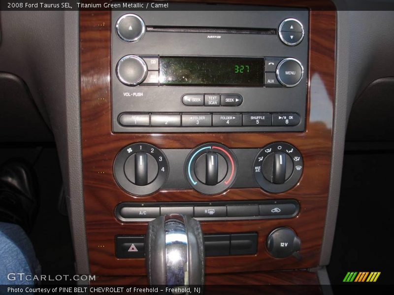 Titanium Green Metallic / Camel 2008 Ford Taurus SEL