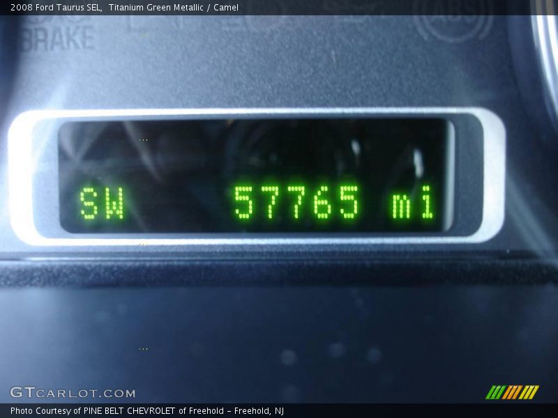 Titanium Green Metallic / Camel 2008 Ford Taurus SEL