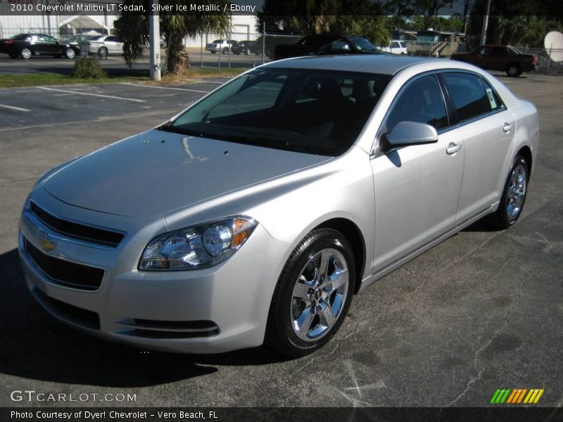 Silver Ice Metallic / Ebony 2010 Chevrolet Malibu LT Sedan