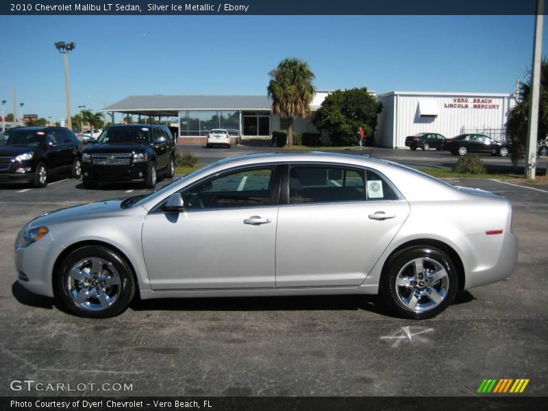 Silver Ice Metallic / Ebony 2010 Chevrolet Malibu LT Sedan