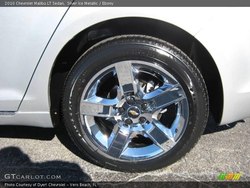 Silver Ice Metallic / Ebony 2010 Chevrolet Malibu LT Sedan