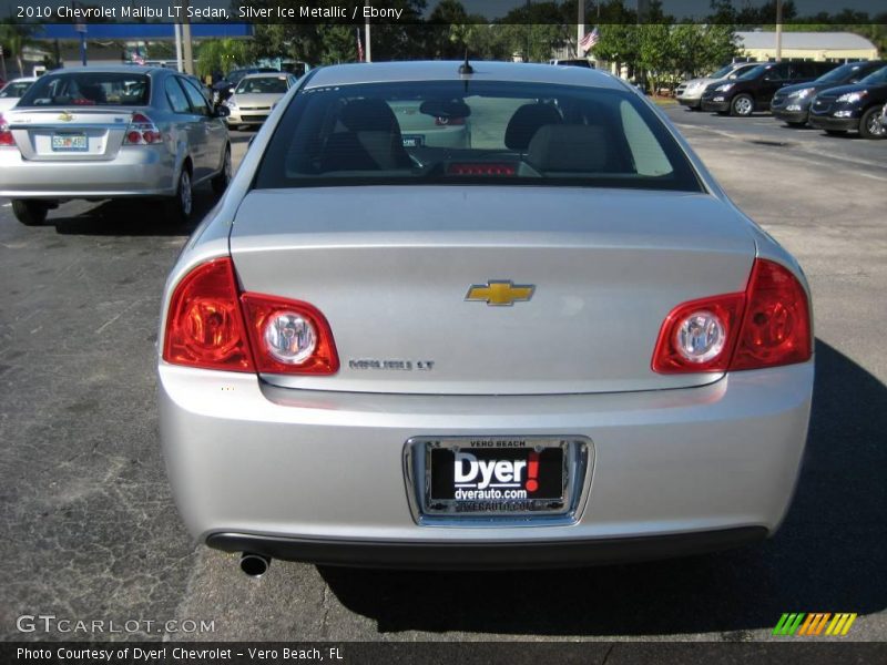 Silver Ice Metallic / Ebony 2010 Chevrolet Malibu LT Sedan