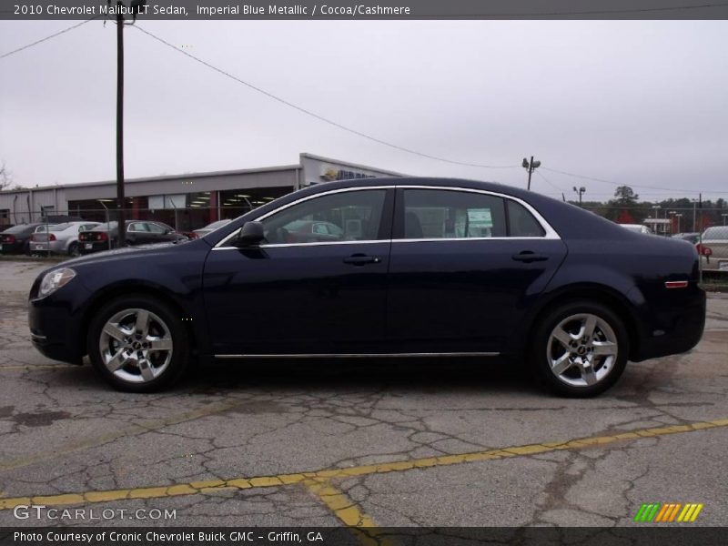 Imperial Blue Metallic / Cocoa/Cashmere 2010 Chevrolet Malibu LT Sedan