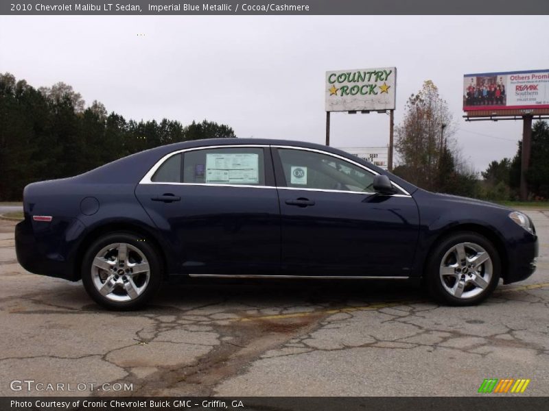 Imperial Blue Metallic / Cocoa/Cashmere 2010 Chevrolet Malibu LT Sedan
