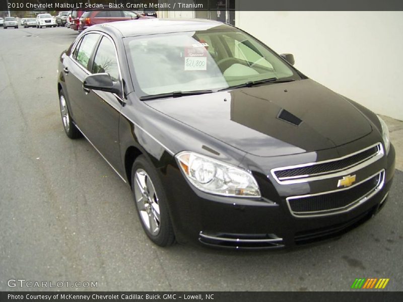 Black Granite Metallic / Titanium 2010 Chevrolet Malibu LT Sedan
