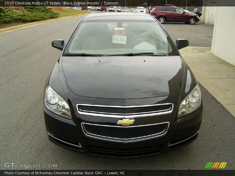 Black Granite Metallic / Titanium 2010 Chevrolet Malibu LT Sedan