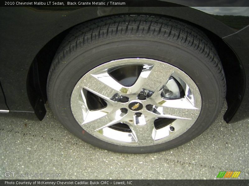 Black Granite Metallic / Titanium 2010 Chevrolet Malibu LT Sedan
