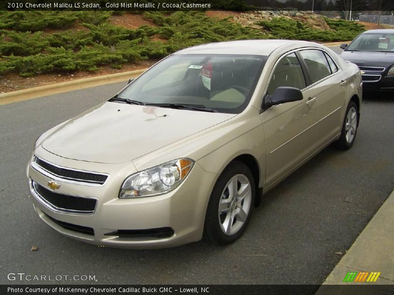 Gold Mist Metallic / Cocoa/Cashmere 2010 Chevrolet Malibu LS Sedan