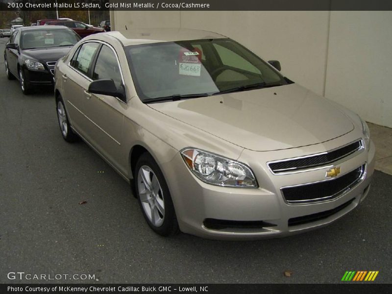 Gold Mist Metallic / Cocoa/Cashmere 2010 Chevrolet Malibu LS Sedan
