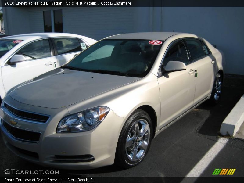 Gold Mist Metallic / Cocoa/Cashmere 2010 Chevrolet Malibu LT Sedan