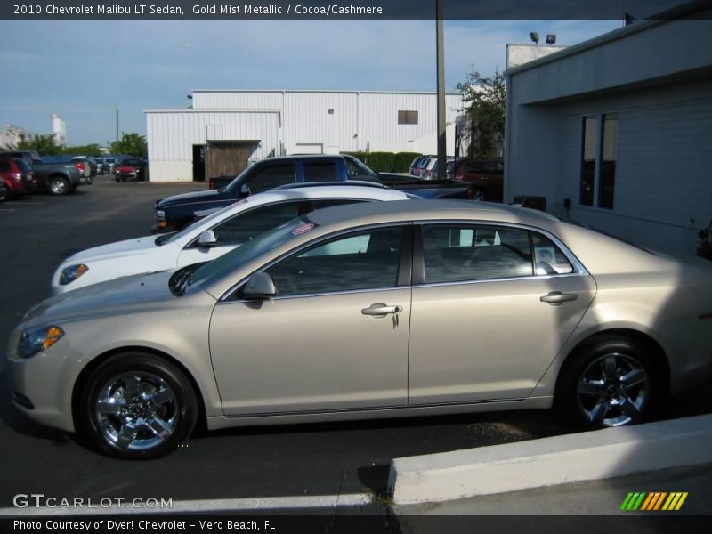 Gold Mist Metallic / Cocoa/Cashmere 2010 Chevrolet Malibu LT Sedan