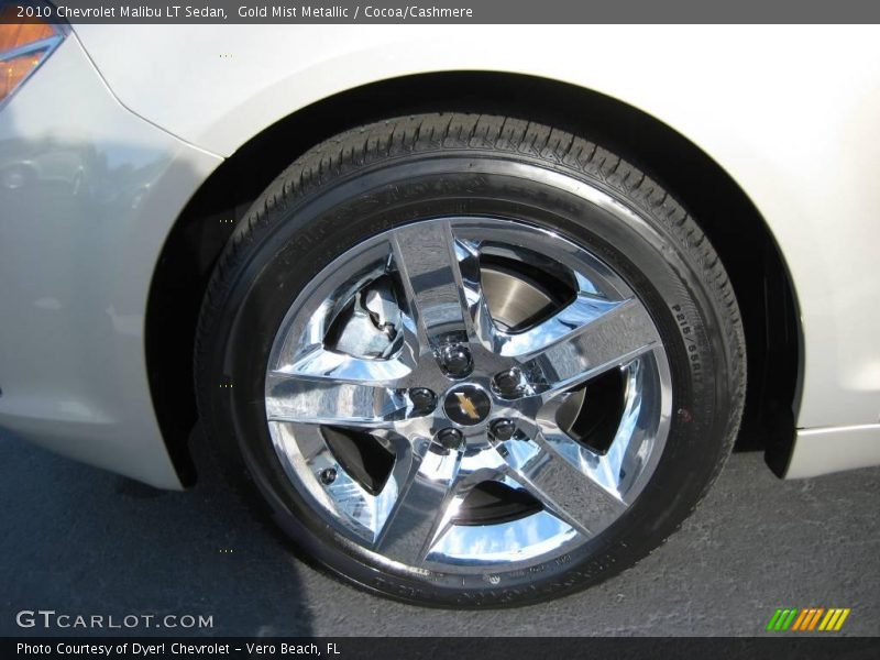 Gold Mist Metallic / Cocoa/Cashmere 2010 Chevrolet Malibu LT Sedan