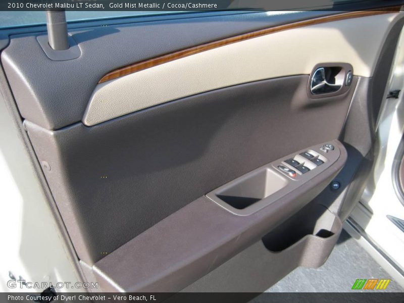 Gold Mist Metallic / Cocoa/Cashmere 2010 Chevrolet Malibu LT Sedan