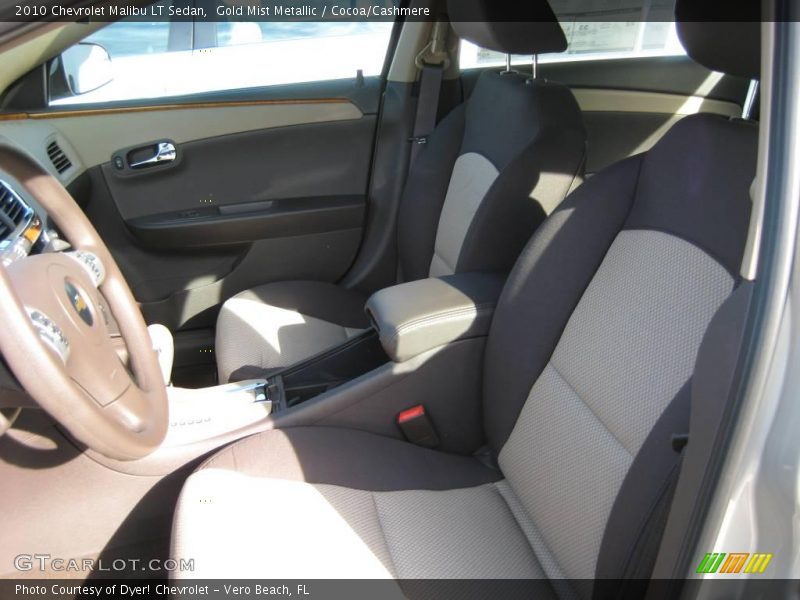 Gold Mist Metallic / Cocoa/Cashmere 2010 Chevrolet Malibu LT Sedan
