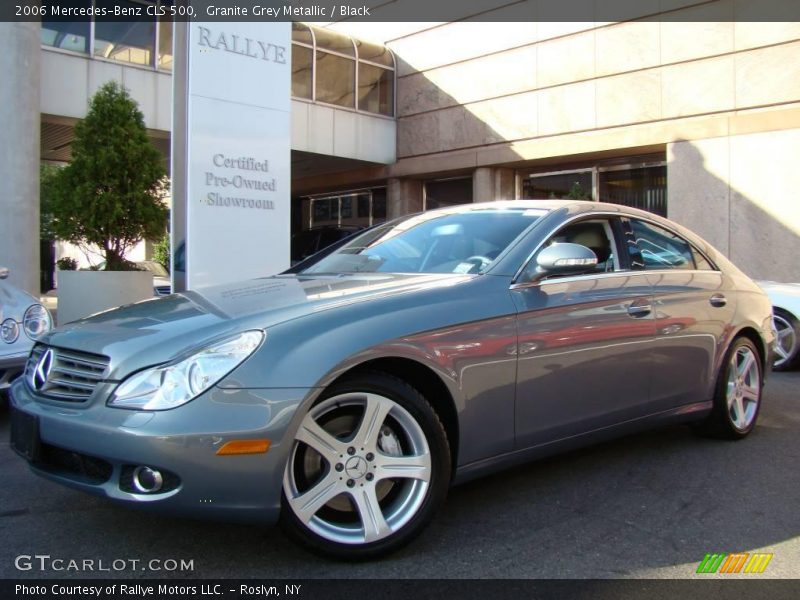Granite Grey Metallic / Black 2006 Mercedes-Benz CLS 500
