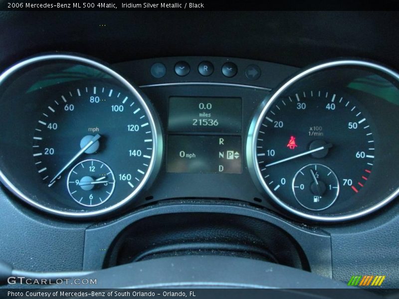 Iridium Silver Metallic / Black 2006 Mercedes-Benz ML 500 4Matic