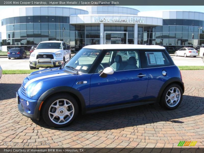 Hyper Blue Metallic / Space Gray/Panther Black 2006 Mini Cooper S Hardtop