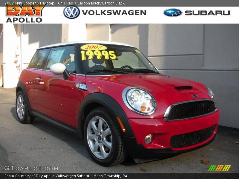 Chili Red / Carbon Black/Carbon Black 2007 Mini Cooper S Hardtop
