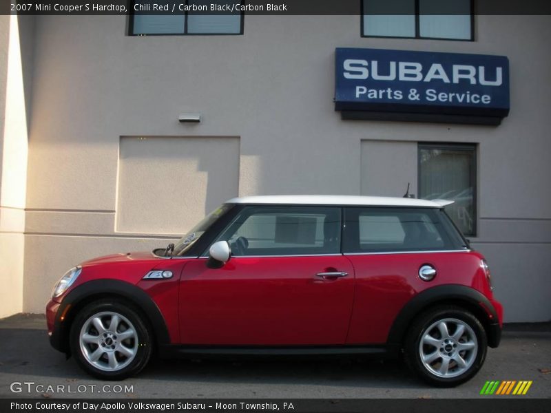Chili Red / Carbon Black/Carbon Black 2007 Mini Cooper S Hardtop