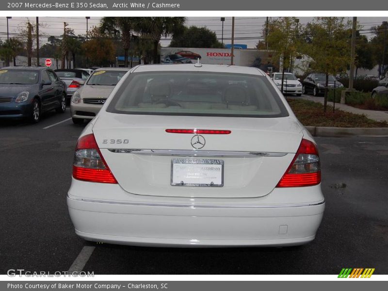 Arctic White / Cashmere 2007 Mercedes-Benz E 350 Sedan