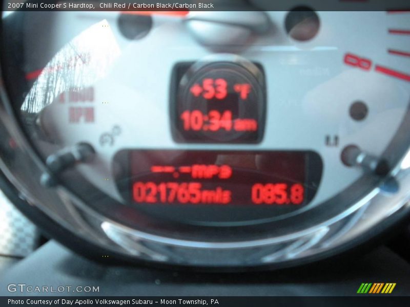 Chili Red / Carbon Black/Carbon Black 2007 Mini Cooper S Hardtop