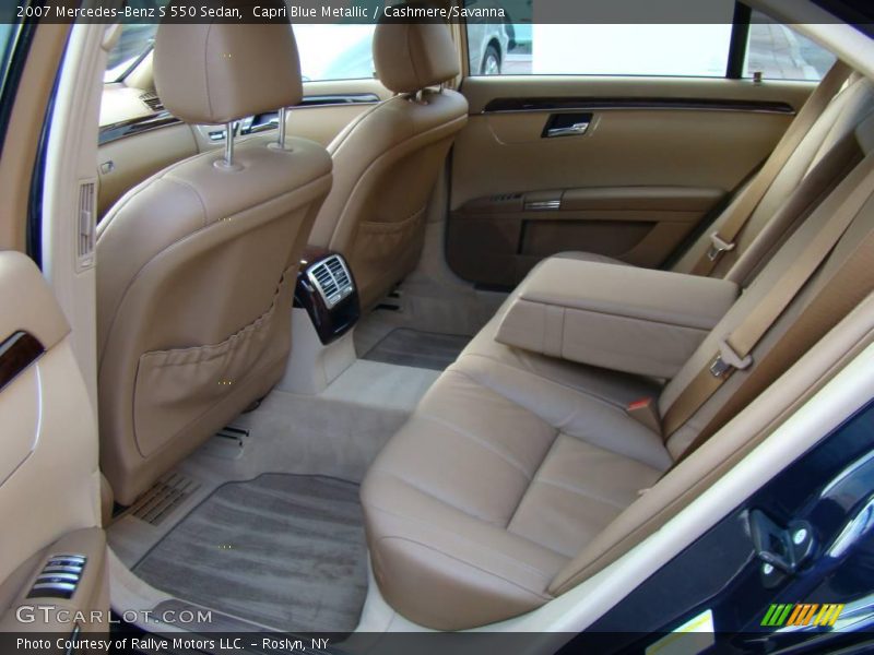 Capri Blue Metallic / Cashmere/Savanna 2007 Mercedes-Benz S 550 Sedan