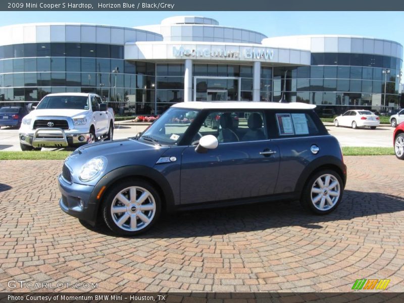 Horizon Blue / Black/Grey 2009 Mini Cooper S Hardtop