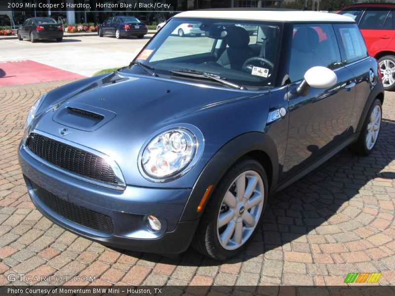 Horizon Blue / Black/Grey 2009 Mini Cooper S Hardtop