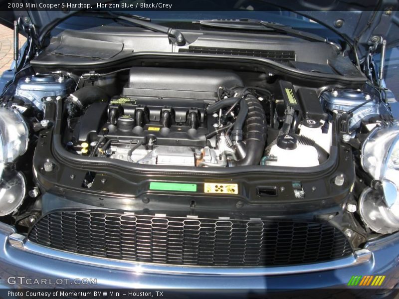 Horizon Blue / Black/Grey 2009 Mini Cooper S Hardtop
