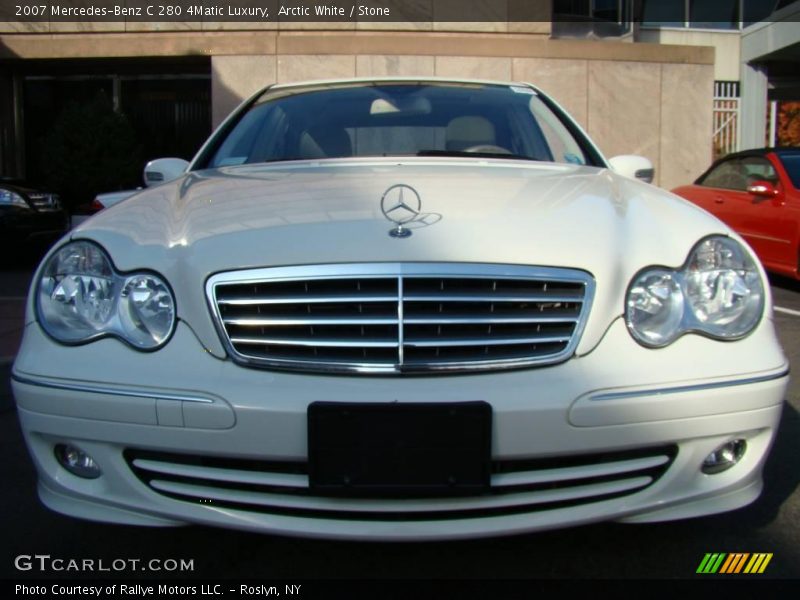 Arctic White / Stone 2007 Mercedes-Benz C 280 4Matic Luxury