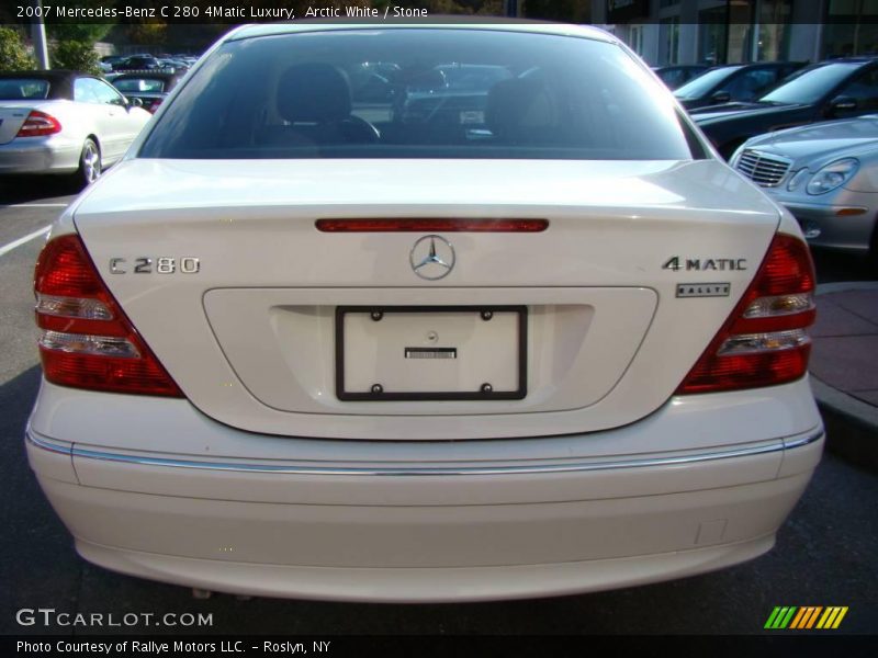 Arctic White / Stone 2007 Mercedes-Benz C 280 4Matic Luxury