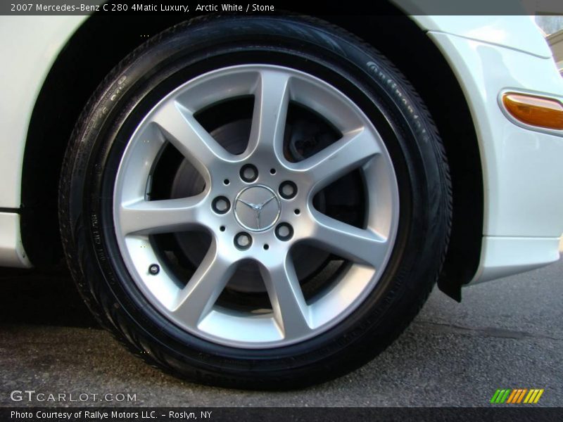Arctic White / Stone 2007 Mercedes-Benz C 280 4Matic Luxury