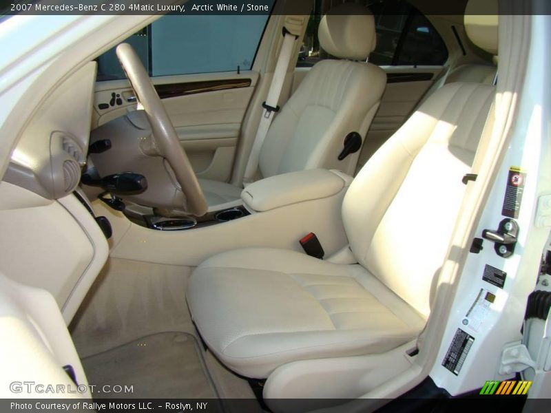 Arctic White / Stone 2007 Mercedes-Benz C 280 4Matic Luxury