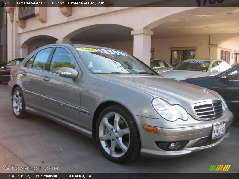 Pewter Metallic / Ash 2007 Mercedes-Benz C 230 Sport