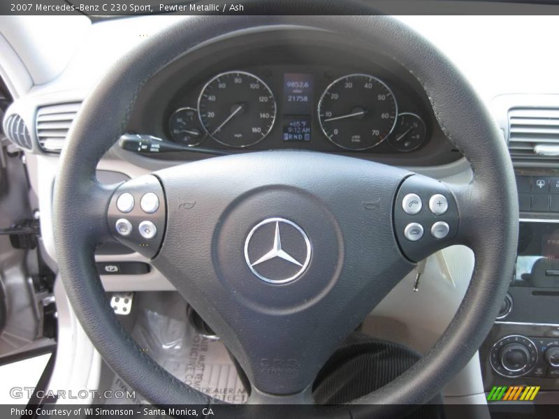 Pewter Metallic / Ash 2007 Mercedes-Benz C 230 Sport