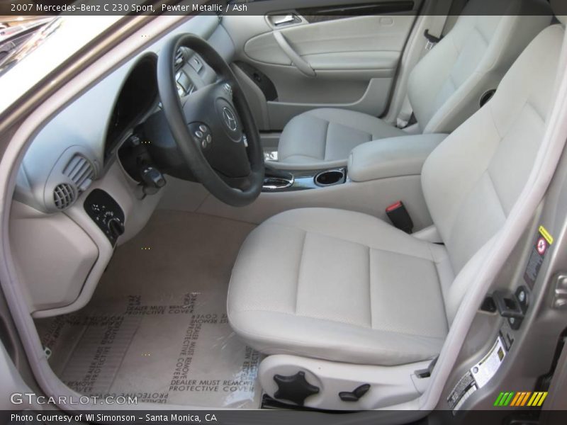 Pewter Metallic / Ash 2007 Mercedes-Benz C 230 Sport