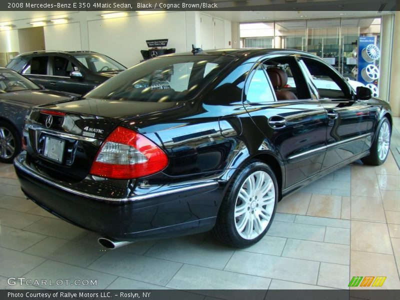 Black / Cognac Brown/Black 2008 Mercedes-Benz E 350 4Matic Sedan