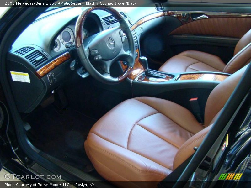 Black / Cognac Brown/Black 2008 Mercedes-Benz E 350 4Matic Sedan