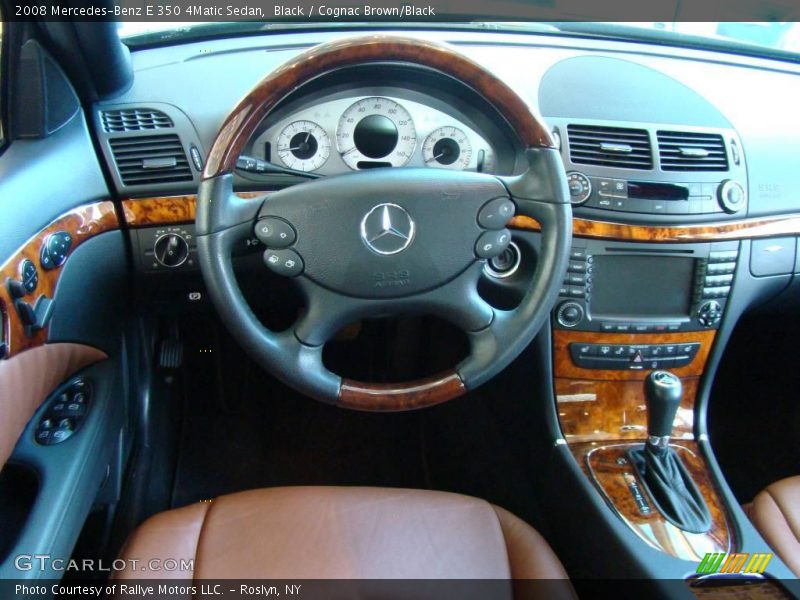 Black / Cognac Brown/Black 2008 Mercedes-Benz E 350 4Matic Sedan