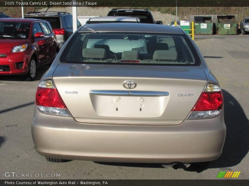 Desert Sand Mica / Taupe 2005 Toyota Camry LE