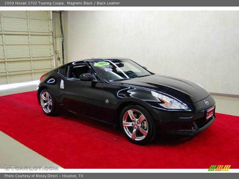 Magnetic Black / Black Leather 2009 Nissan 370Z Touring Coupe