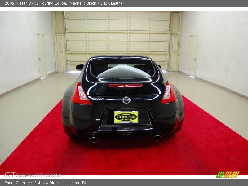 Magnetic Black / Black Leather 2009 Nissan 370Z Touring Coupe