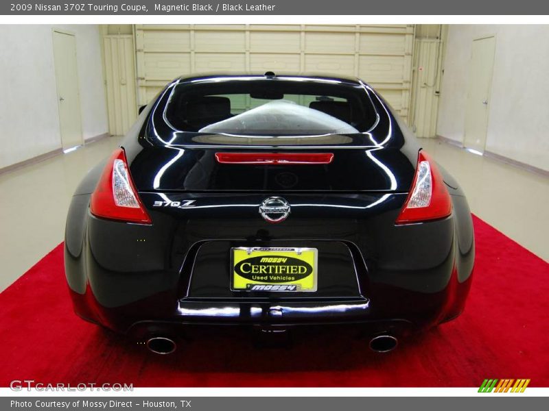 Magnetic Black / Black Leather 2009 Nissan 370Z Touring Coupe
