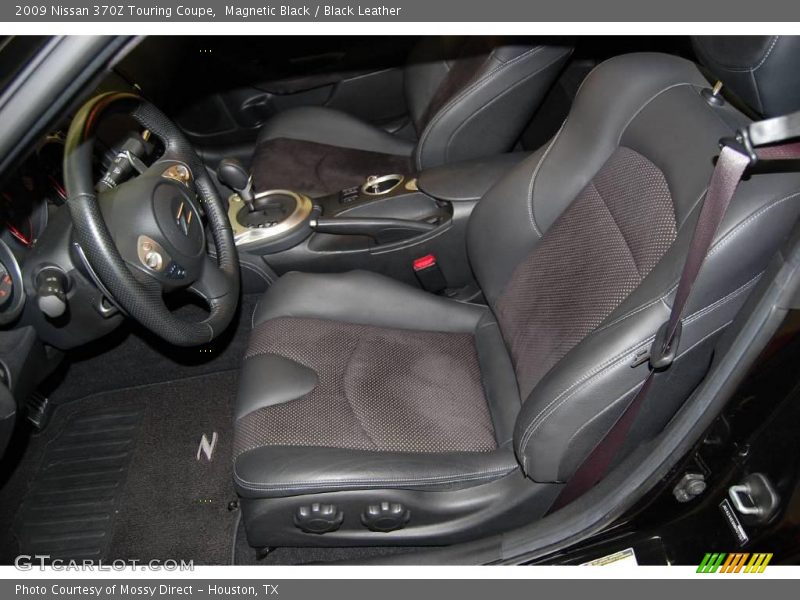 Magnetic Black / Black Leather 2009 Nissan 370Z Touring Coupe