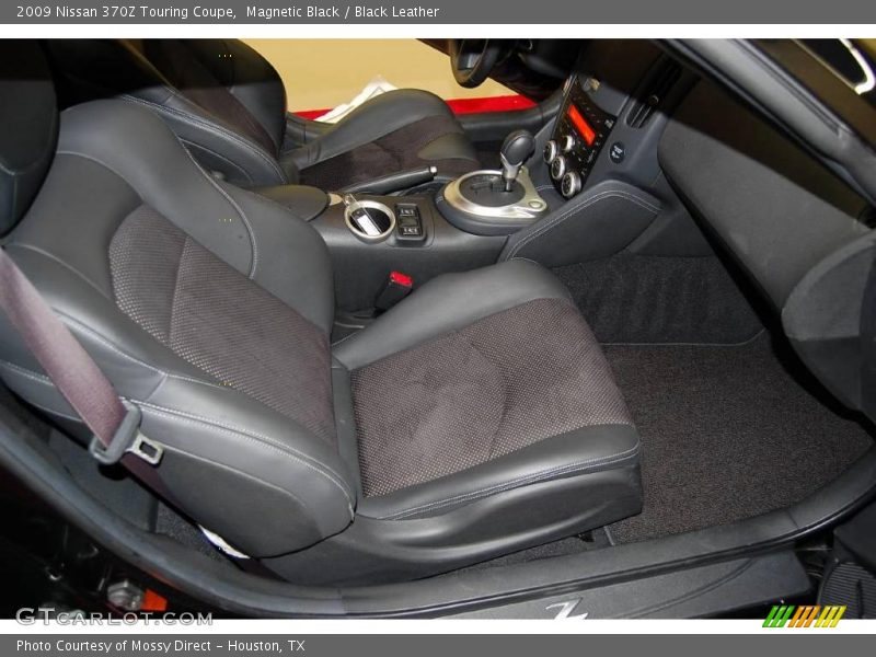 Magnetic Black / Black Leather 2009 Nissan 370Z Touring Coupe