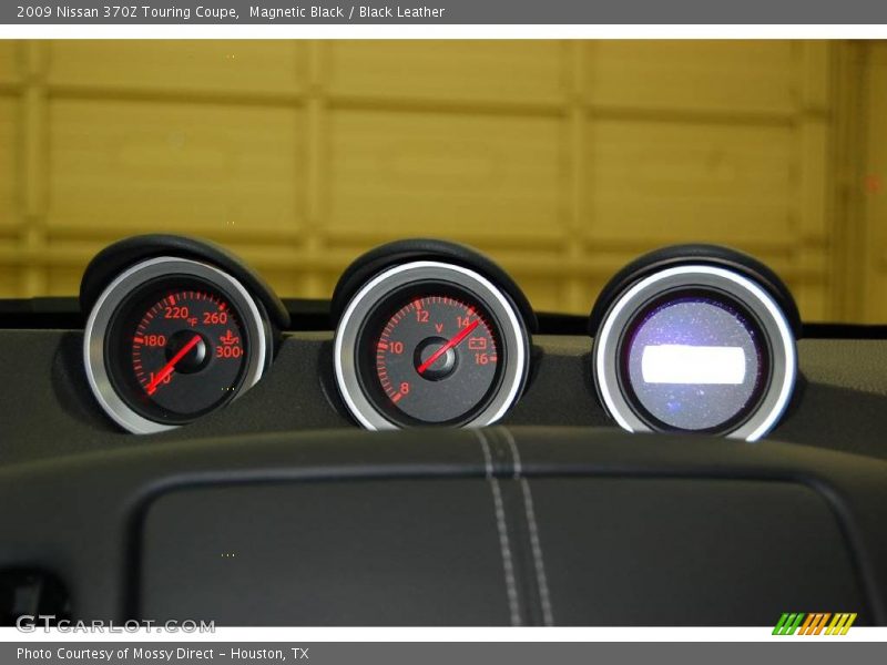 Magnetic Black / Black Leather 2009 Nissan 370Z Touring Coupe