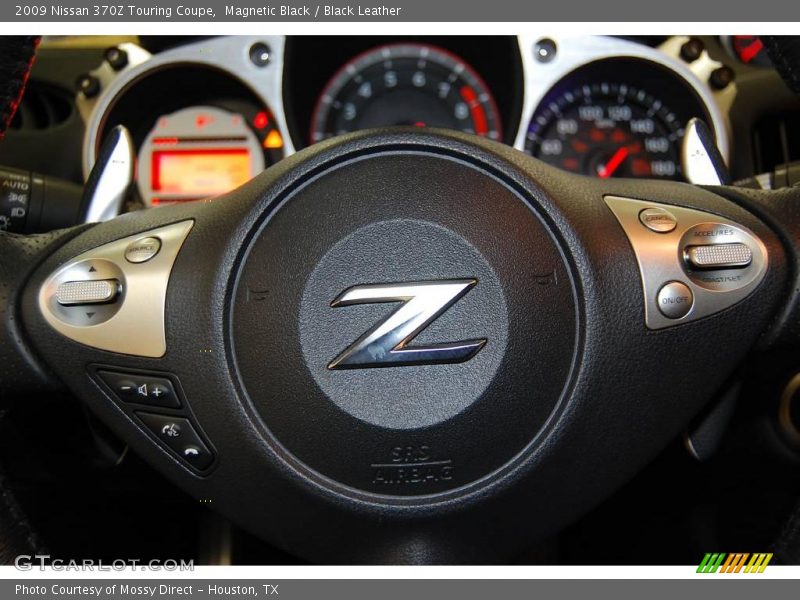 Magnetic Black / Black Leather 2009 Nissan 370Z Touring Coupe