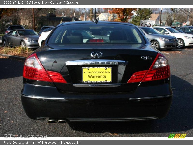 Black Obsidian / Graphite 2006 Infiniti Q 45 S Sport